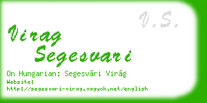 virag segesvari business card