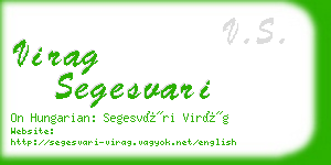 virag segesvari business card